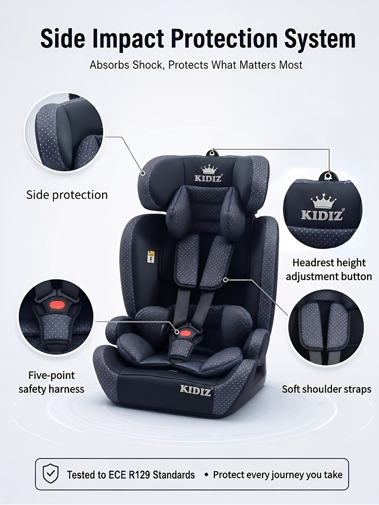 Siège auto I-Size 76-105 cm, ISOFIX et Top Tether — Monptitlou