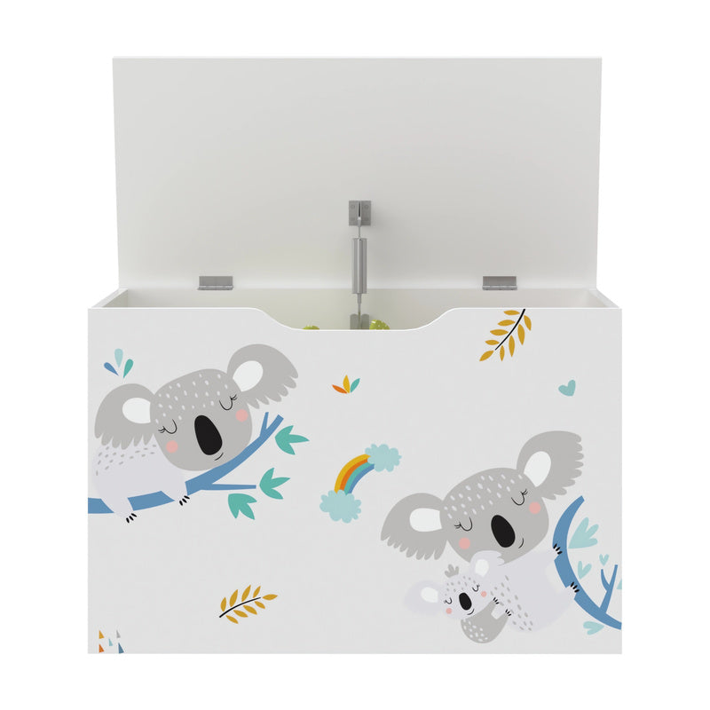 Boîte à Jouets Oleiros avec Couvercle Rabattable, 40 x 60 x 30 cm — Monptitlou