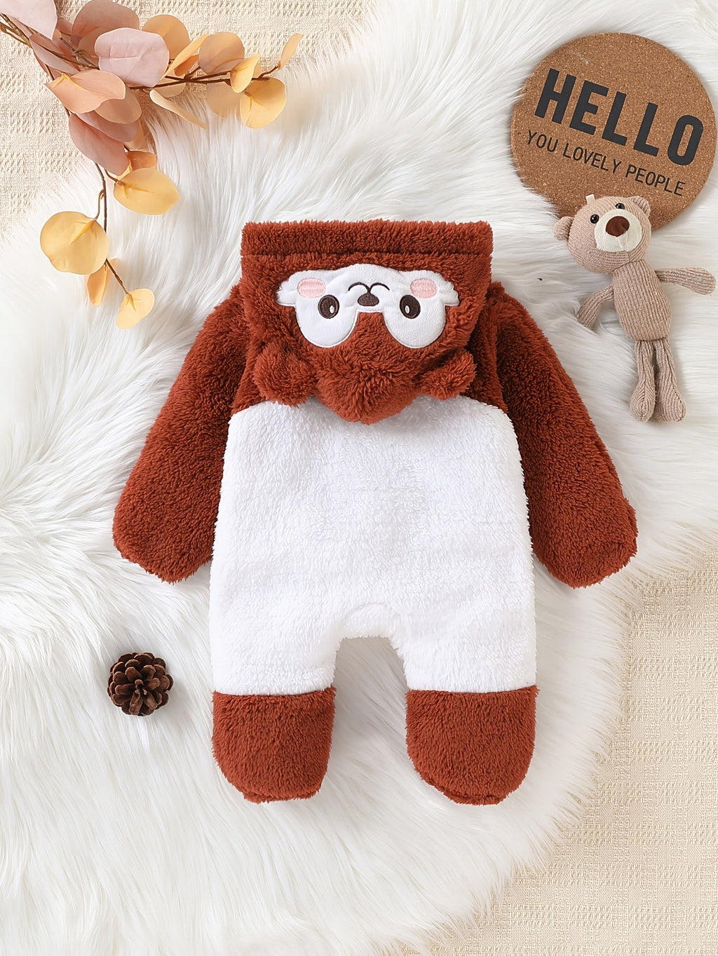 Enfant et Nouveau-né Bébé Mignon Automne Hiver Gros Peluche Cartoon — Monptitlou