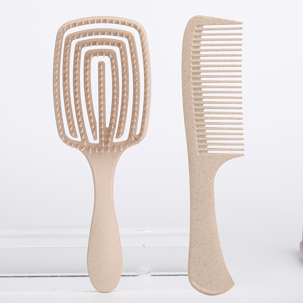 Brosse carrée 1 pc/2 pcs pour cheveux mouillés et secs — Monptitlou