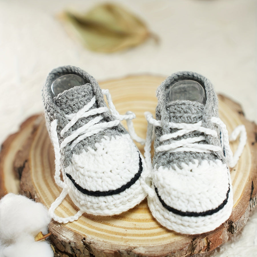 Chaussures Adorables pour Enfants Tricotées à la Main — Monptitlou