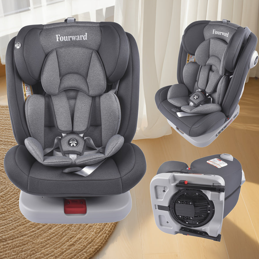 Siège auto bébé ISOFIX, siège enfant rotatif à 360° (9-36 kg / 0-12 — Monptitlou