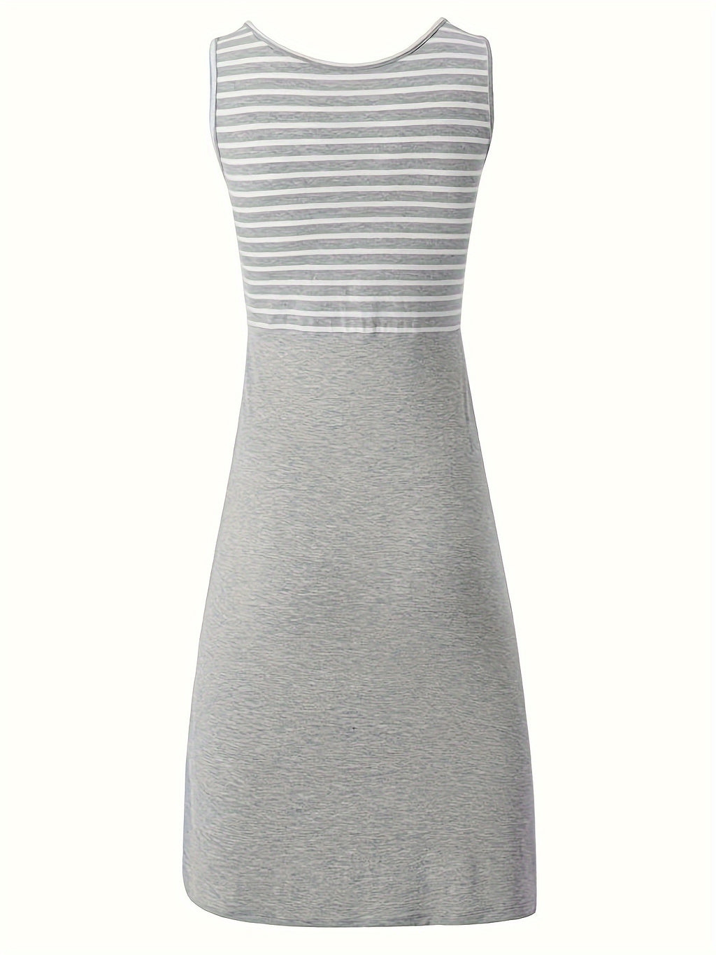 Robe d'allaitement élégante à rayures sans manches pour femmes — Monptitlou