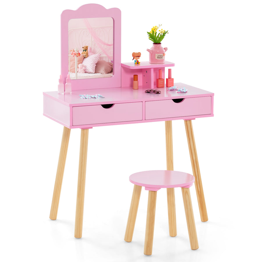 Ensemble de coiffeuse double usage pour enfants — Monptitlou