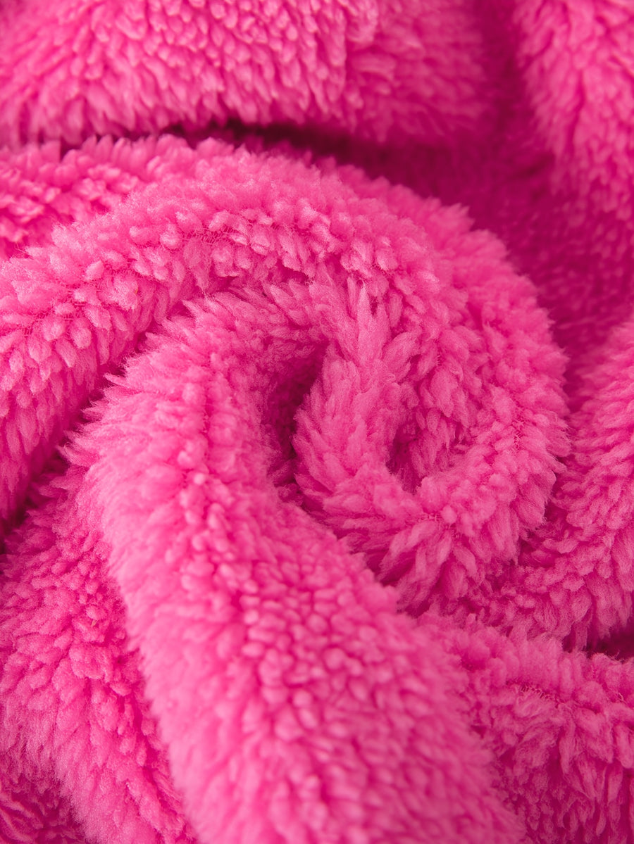 Veste cardigan zippée à capuche à manches longues réversible — Monptitlou