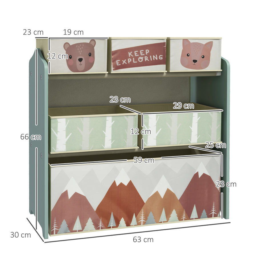 Meuble de rangement 'S' avec 6 boîtes en tissu non tissé amovibles, photo 13
