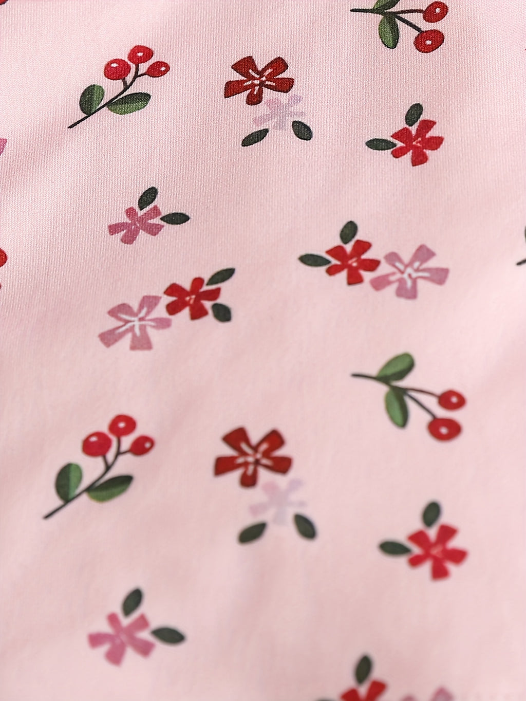 Pyjamas pour filles motif floral/cœur/nœud doux et confortable — Monptitlou