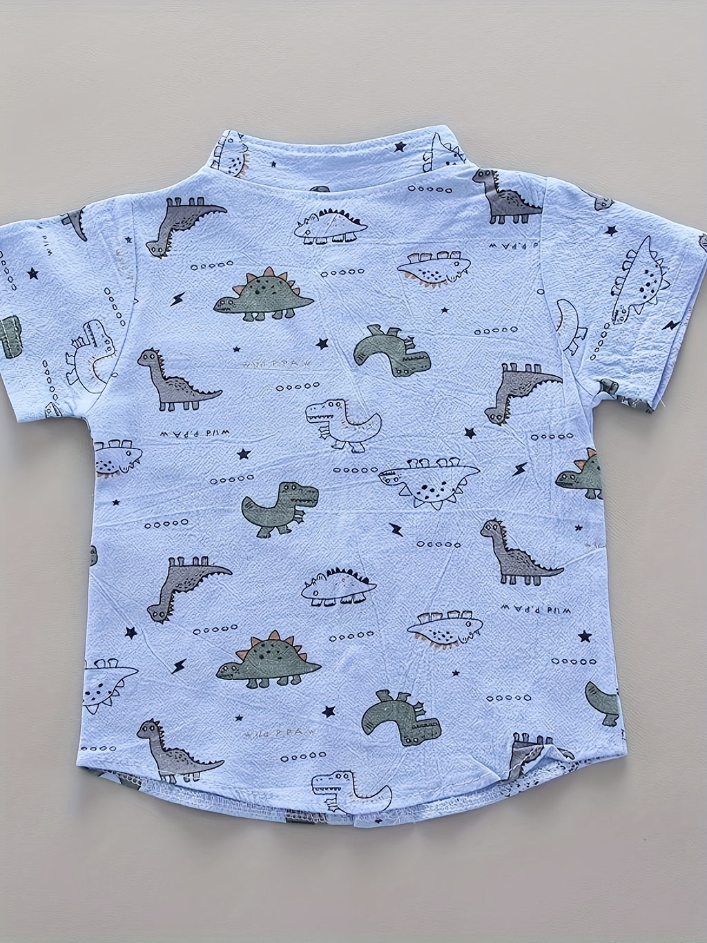 Chemise à manches courtes décontractée pour jeunes, motif animaux, été