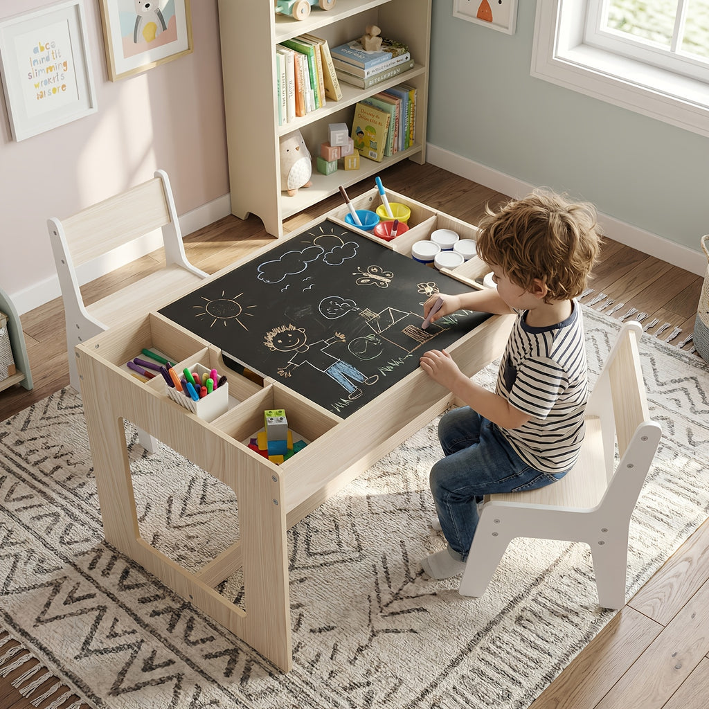 Ensemble Table et 2 Chaises pour Enfants — Monptitlou