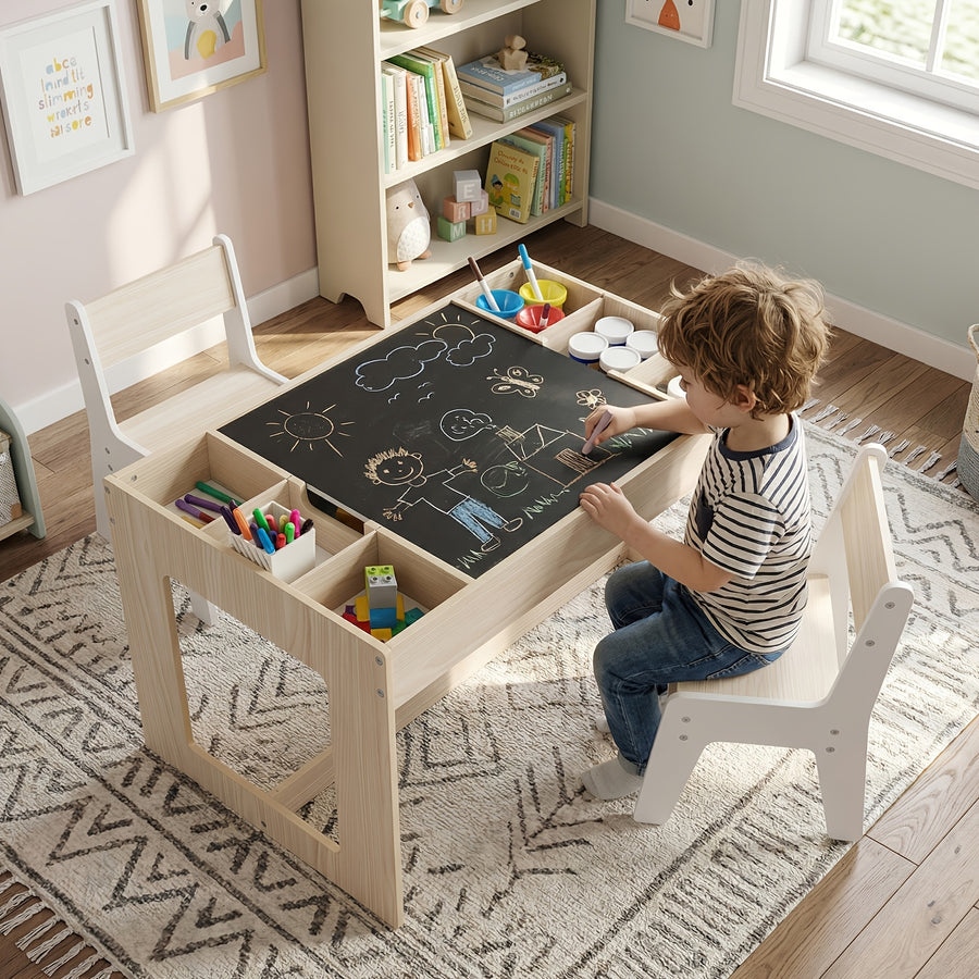 Ensemble Table et 2 Chaises pour Enfants — Monptitlou