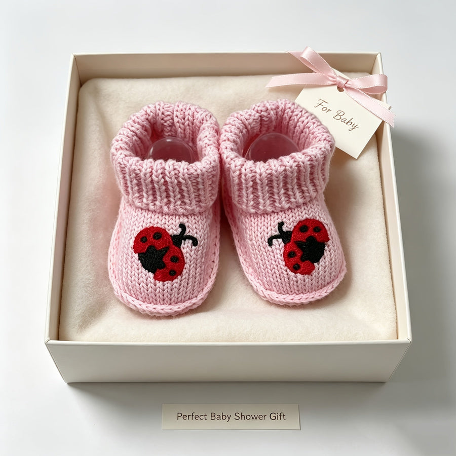 1 Paire de Chaussons Bébé Tricotés Mignons Animaux — Monptitlou