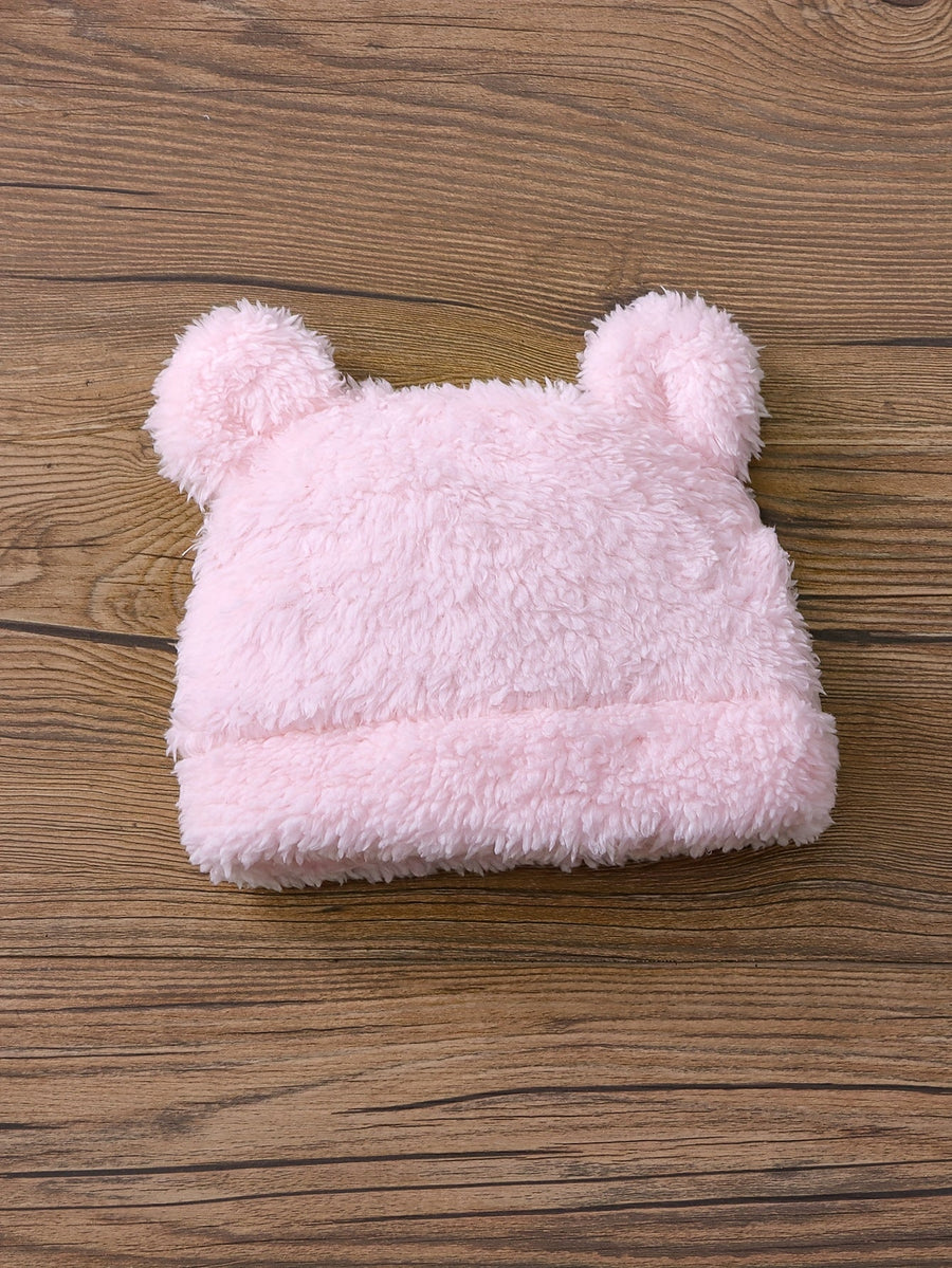 Combinaison Mignonne à Manches Longues en Peluche Unie pour Filles — Monptitlou
