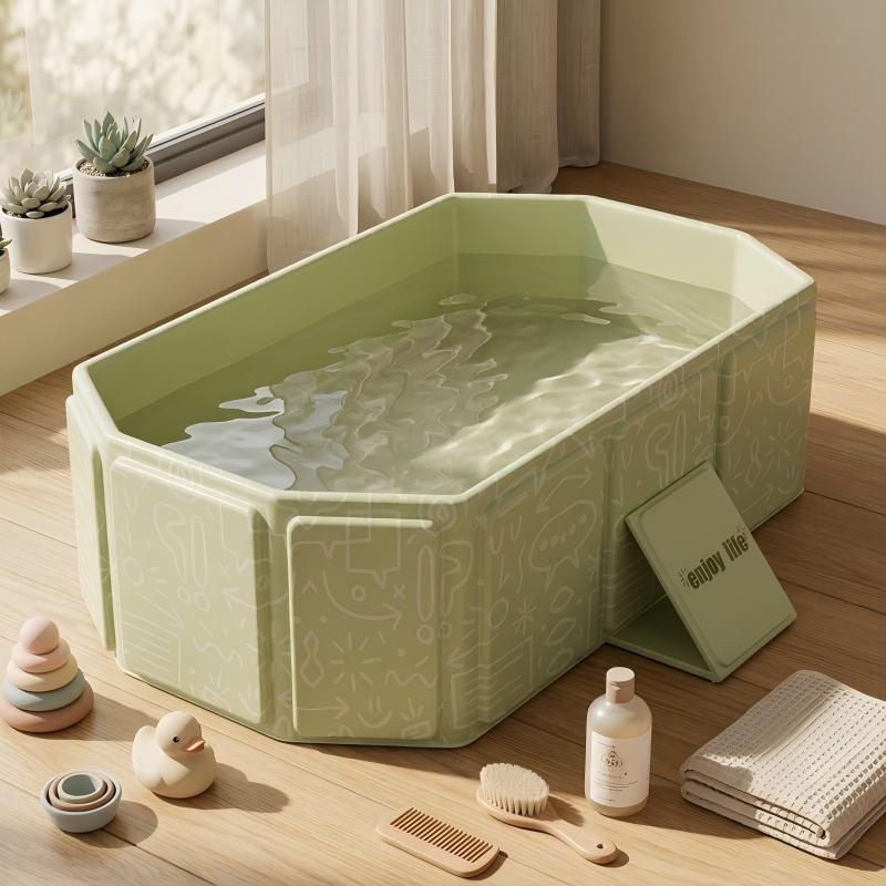 Baignoire portable, petite baignoire hors sol, baignoire compacte — Monptitlou