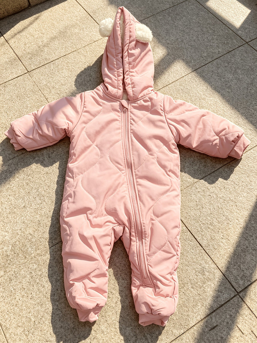 Body épais pour bébé 0 à 1 an, doublure polaire, vêtement d'extérieur automne/hiver, avec fermeture éclair, pour Noël/Ha