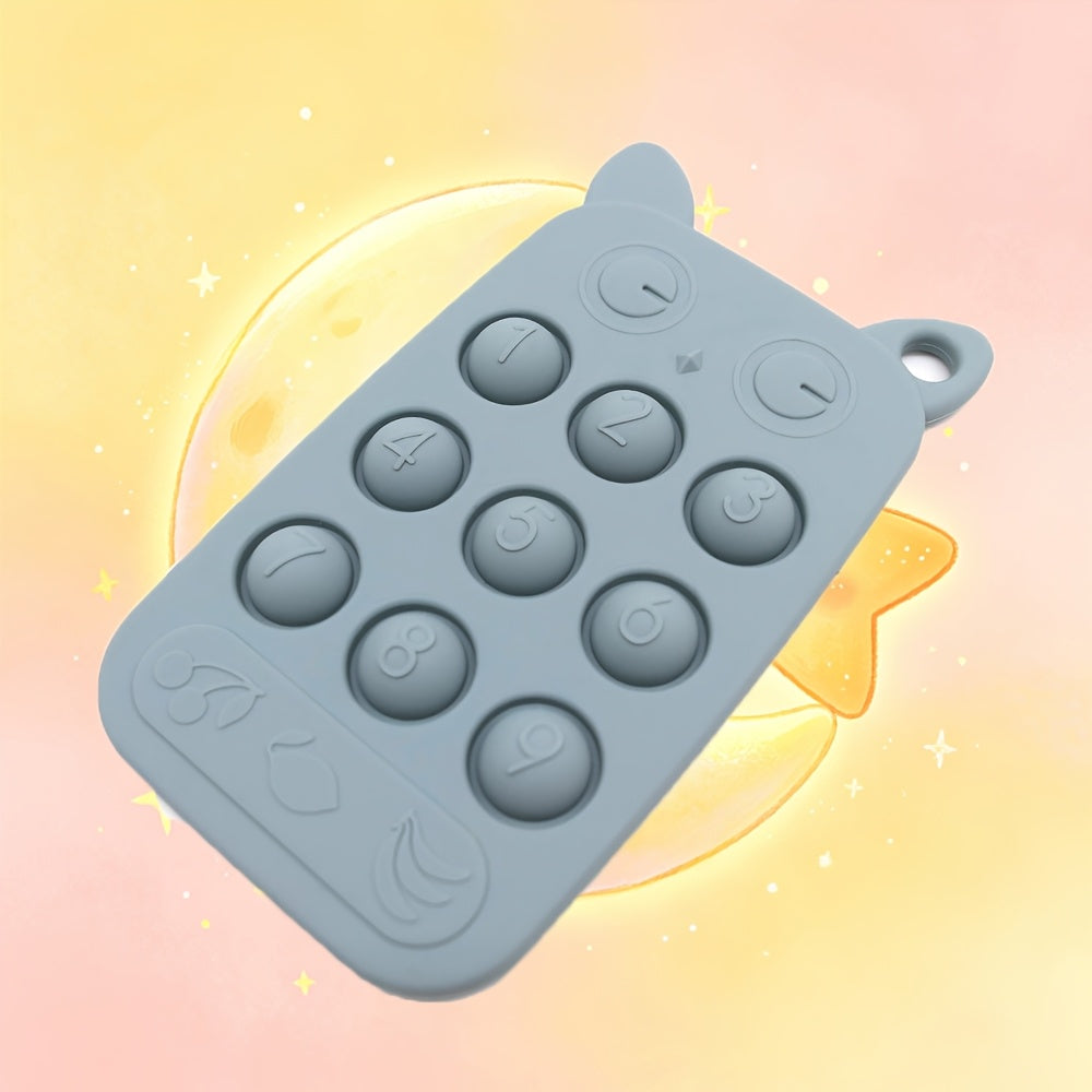 Bébé Silicone Téléphone Anneau de Dentition Jouet Clavier Numérique — Monptitlou