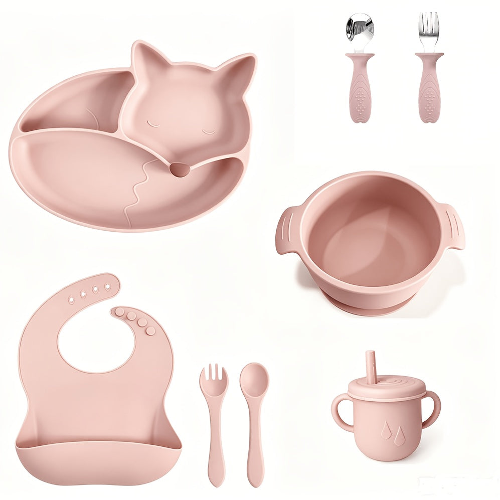 Lot de set d'alimentation bébé en silicone — Monptitlou