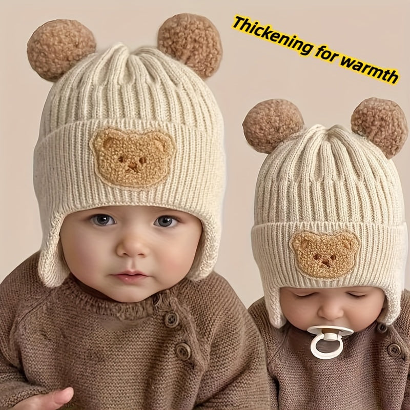 Bonnet d'hiver mignon avec oreilles d'ours — Monptitlou