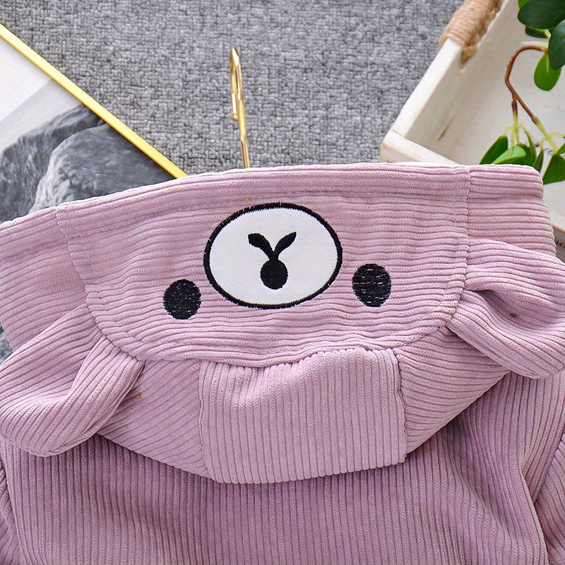 Veste à capuche pour enfants avec ours cartoon — Monptitlou