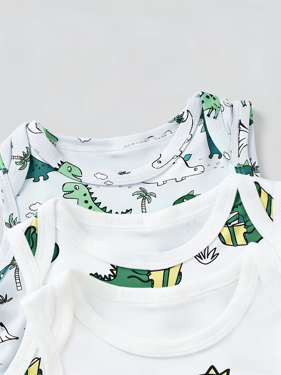 Aléatoire 1pc Bébé Garçon Dinosaure Haut Neutre Body — Monptitlou