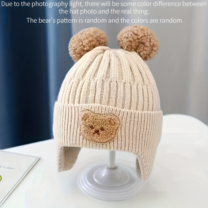 Bonnet d'hiver mignon avec oreilles d'ours — Monptitlou