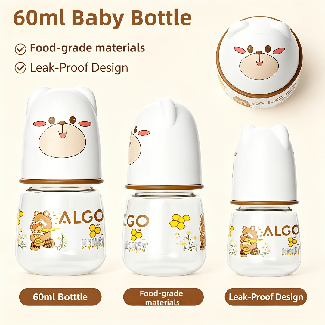 Biberon pour bébés ours d'abeille 60 ml, biberon pour eau et lait — Monptitlou Image