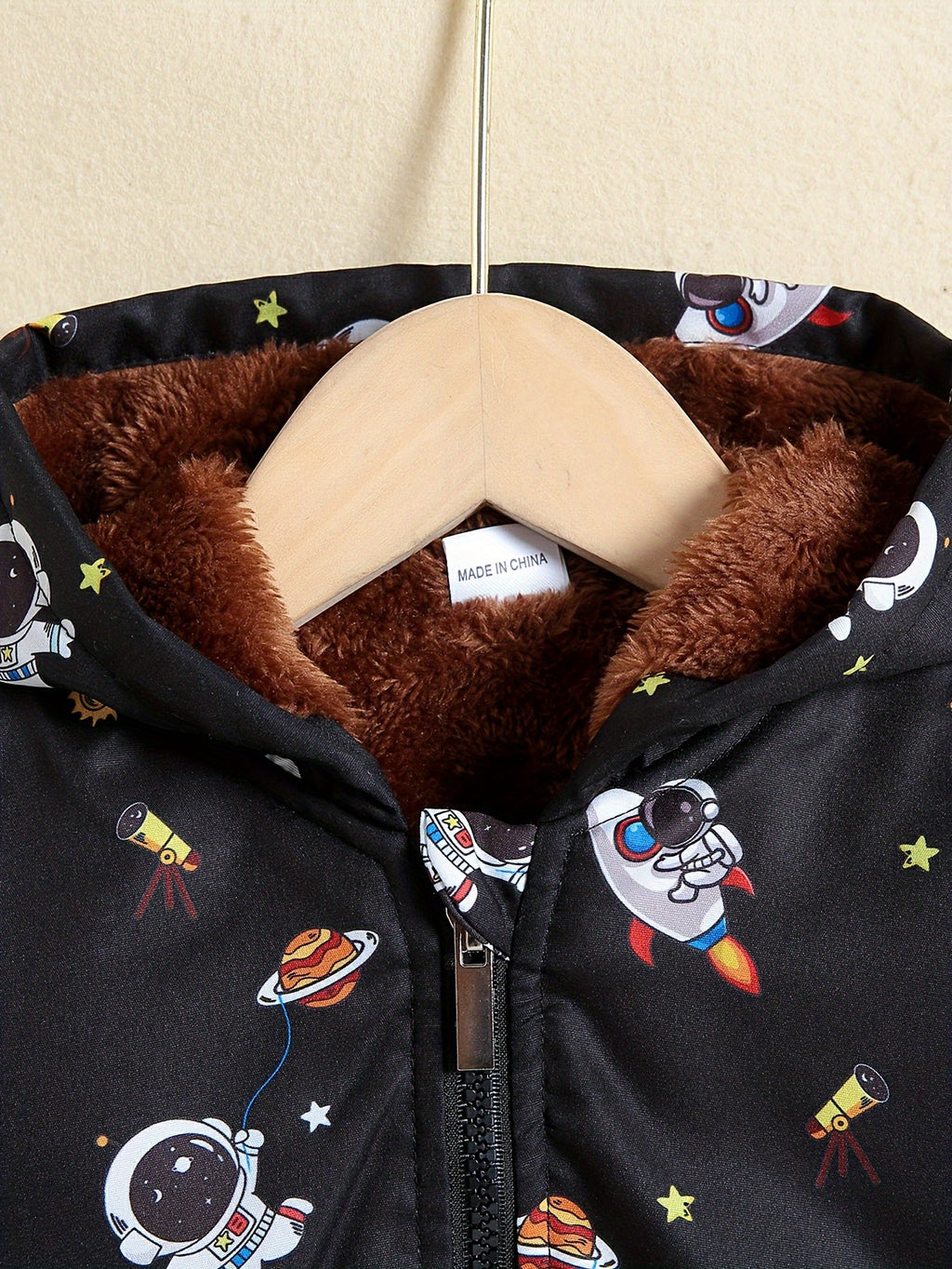 Veste à capuche doublée en polaire — Monptitlou