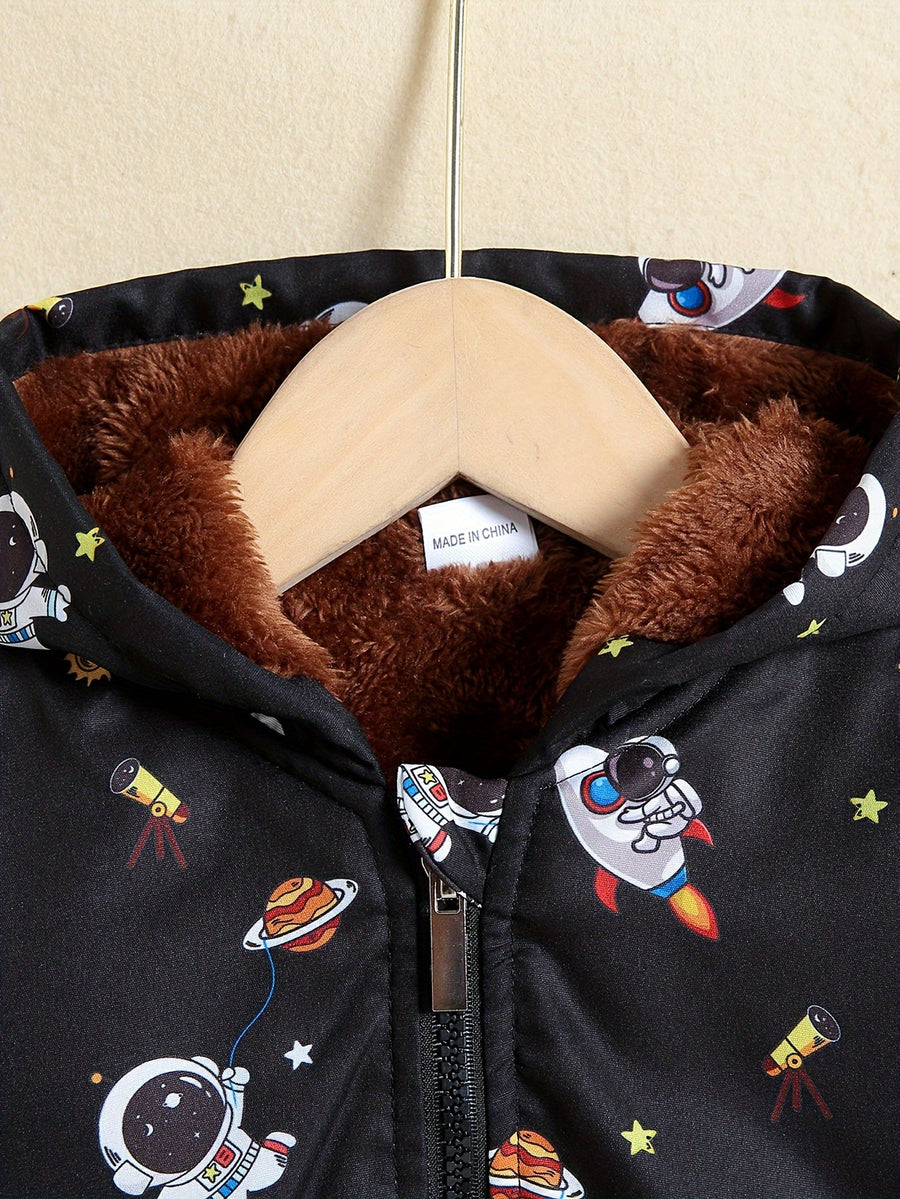 Veste à capuche doublée en polaire — Monptitlou