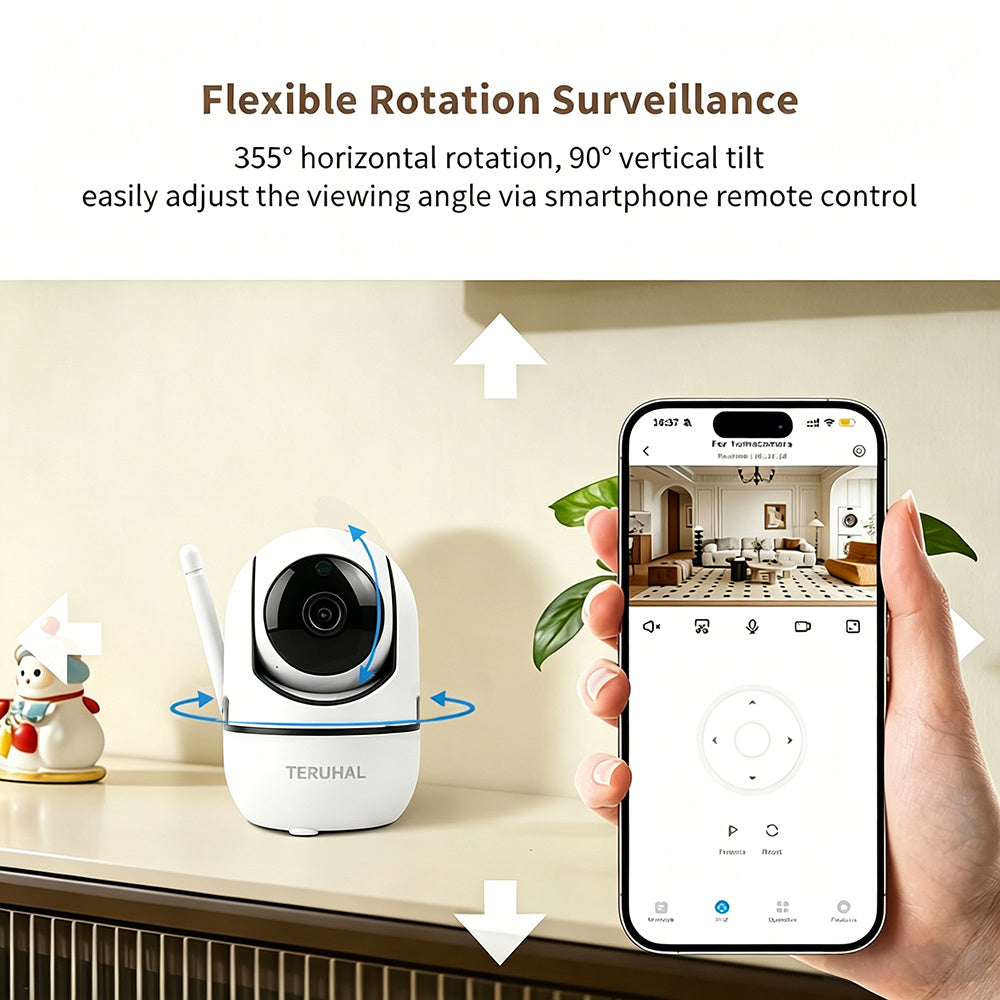 /2 pièces Caméra de sécurité WiFi Teruhal sans fil/extérieure avec — Monptitlou Image
