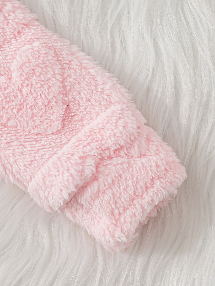 Manteau d'hiver décontracté, chaud et mignon pour nouveau-née fille — Monptitlou