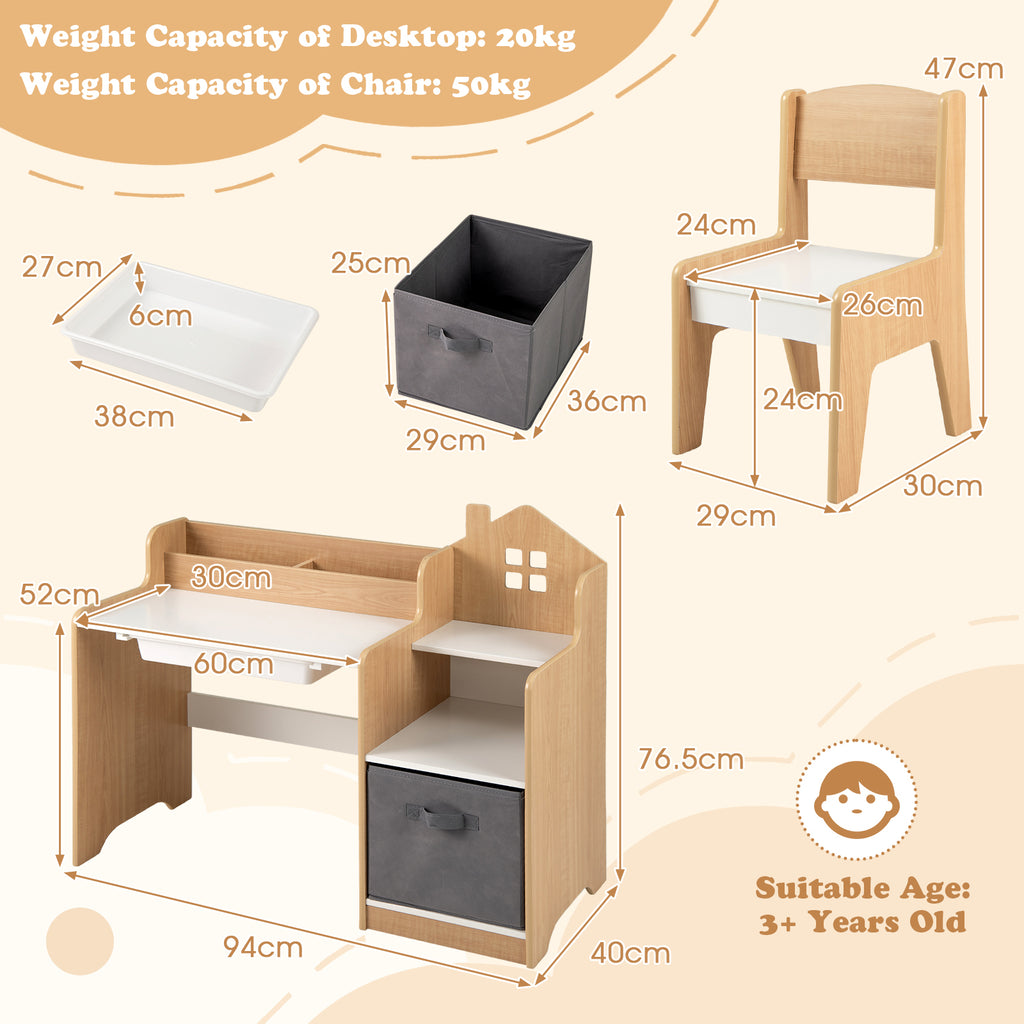 Bureau, Bureau avec Chaise, Tiroir — Monptitlou