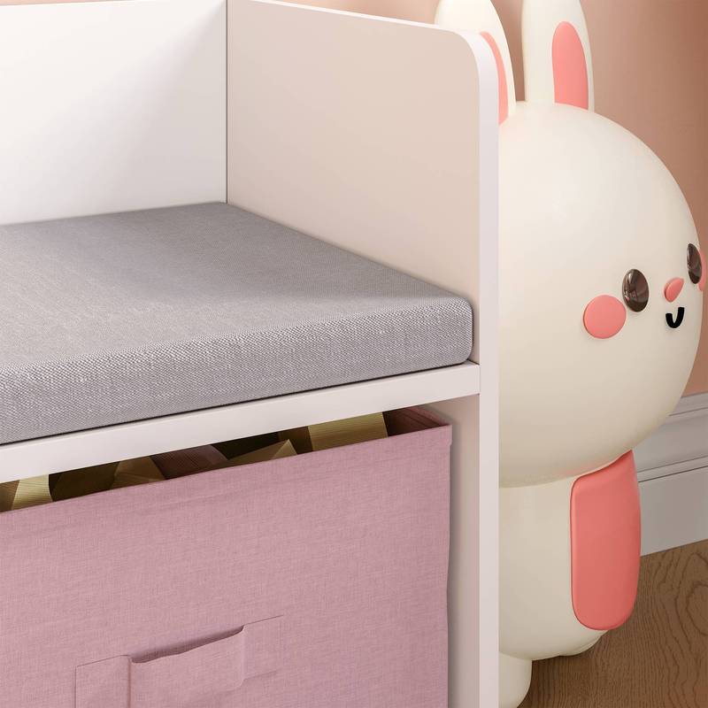 Banc Vipsali pour Enfants avec Étagère au Design Maison