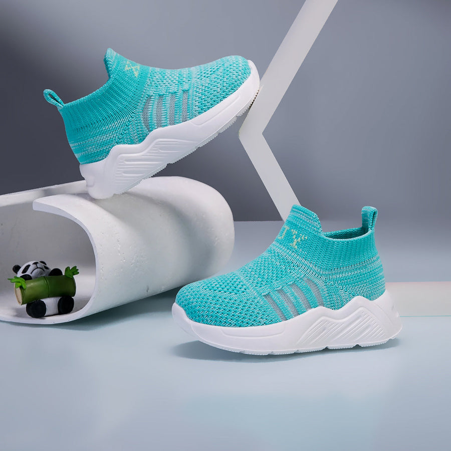 Chaussures Légères Décontractées Athlétiques, Motif Rayé et Ouverture Élastique, Légères et Respirantes, Semelle Intérie