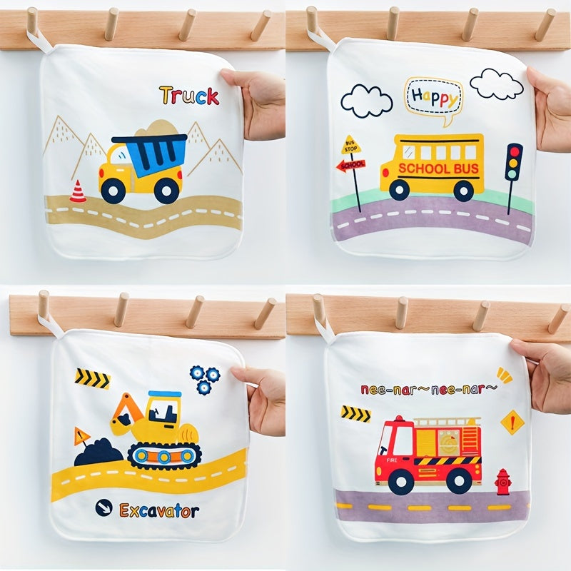 Serviette bébé carrée double épaisseur, serviette à salive — Monptitlou