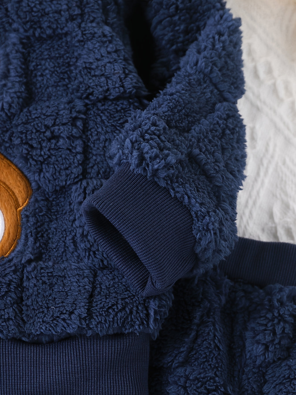 Ensemble chaud en peluche d'automne/hiver pour garçon — Monptitlou