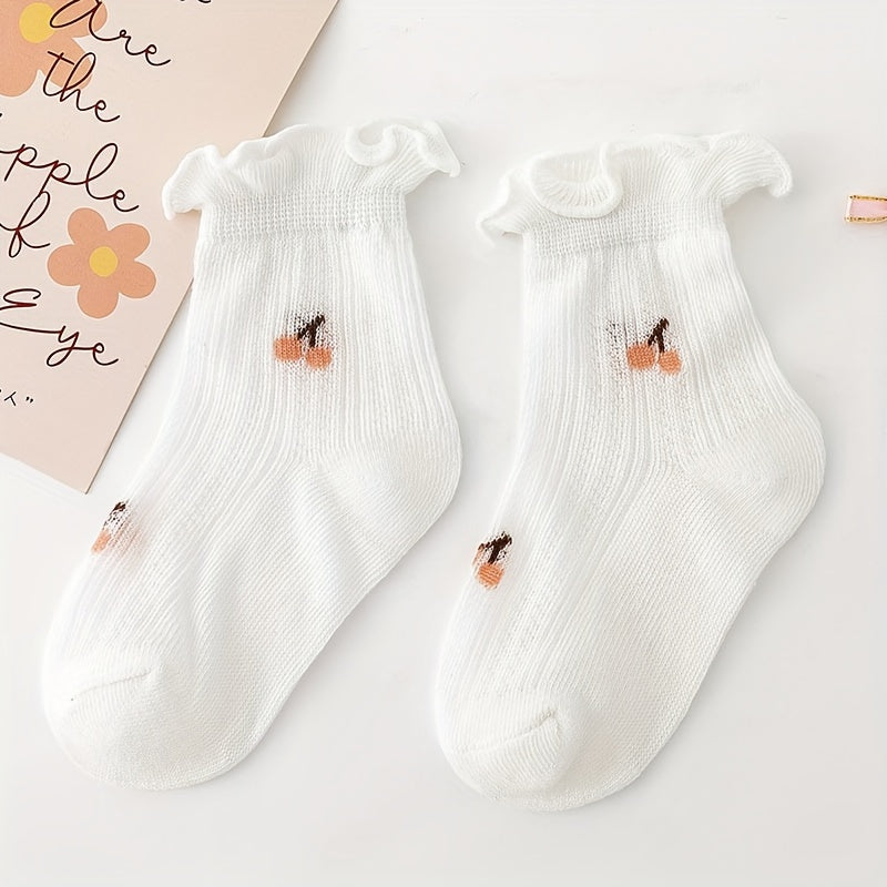 5 paires ou 3 paires de chaussettes princesse en maille fine pour bébé — Monptitlou