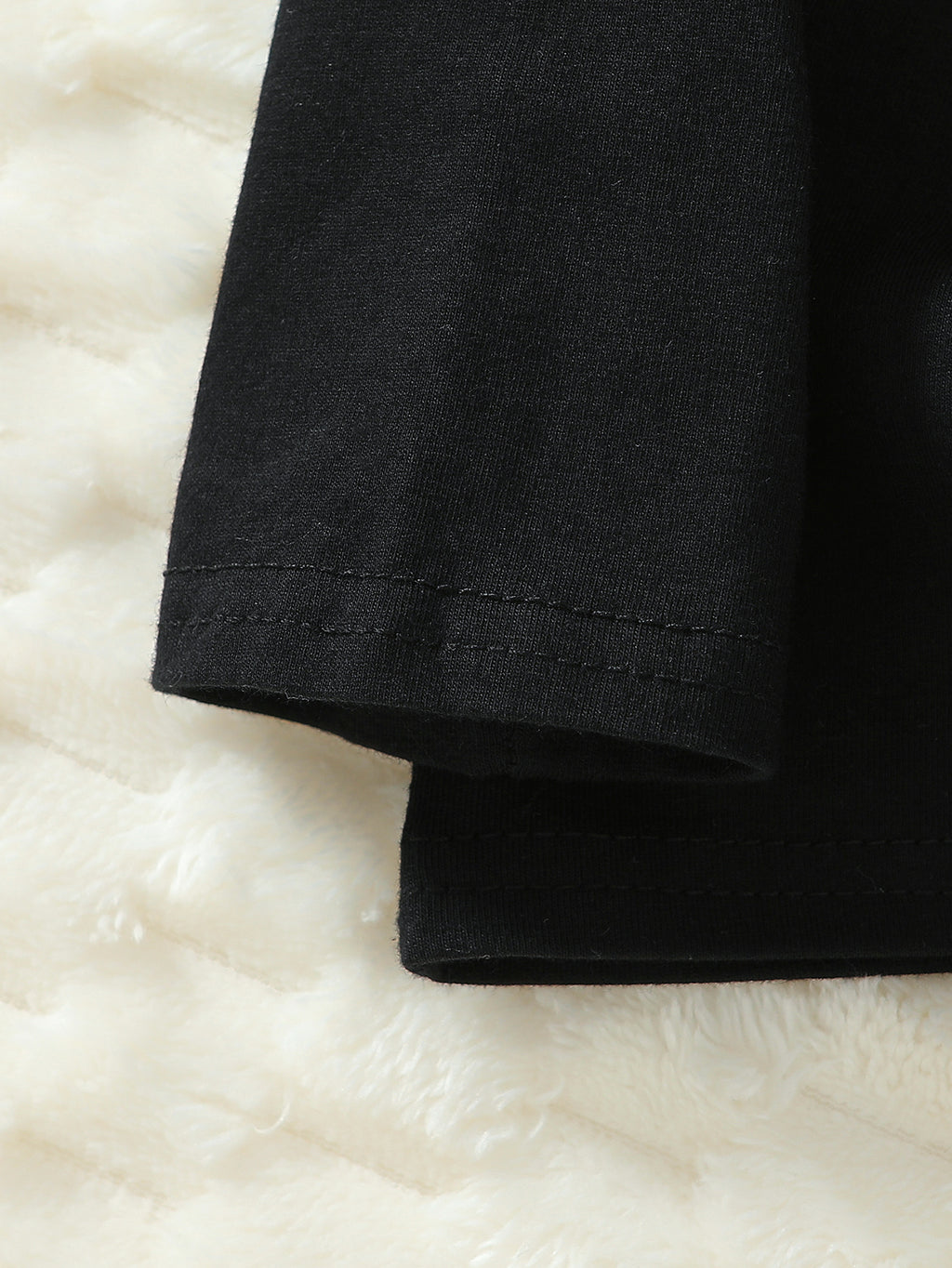 Ensemble 2 pièces printemps/automne pour garçons, imprimé chat noir
