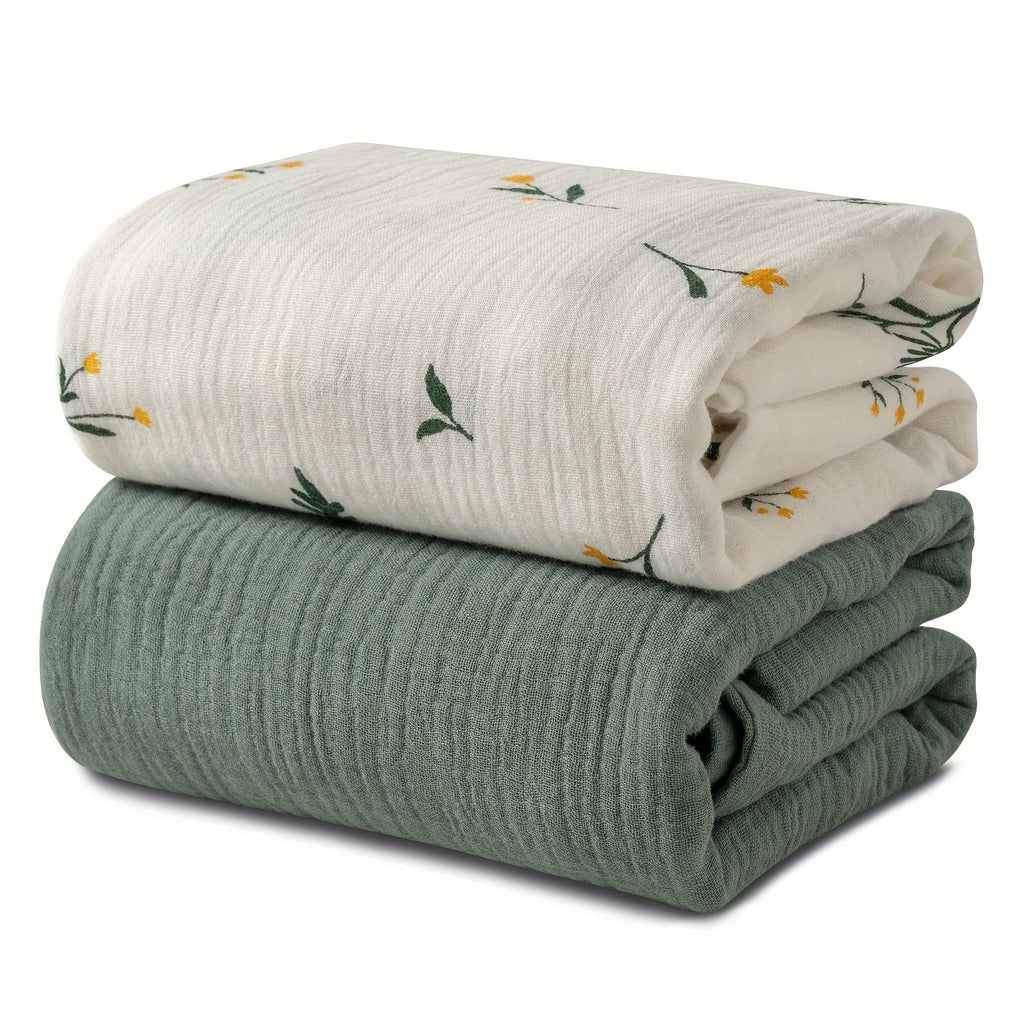 Couvertures en mousseline, lot de 2 couvertures de naissance pour — Monptitlou