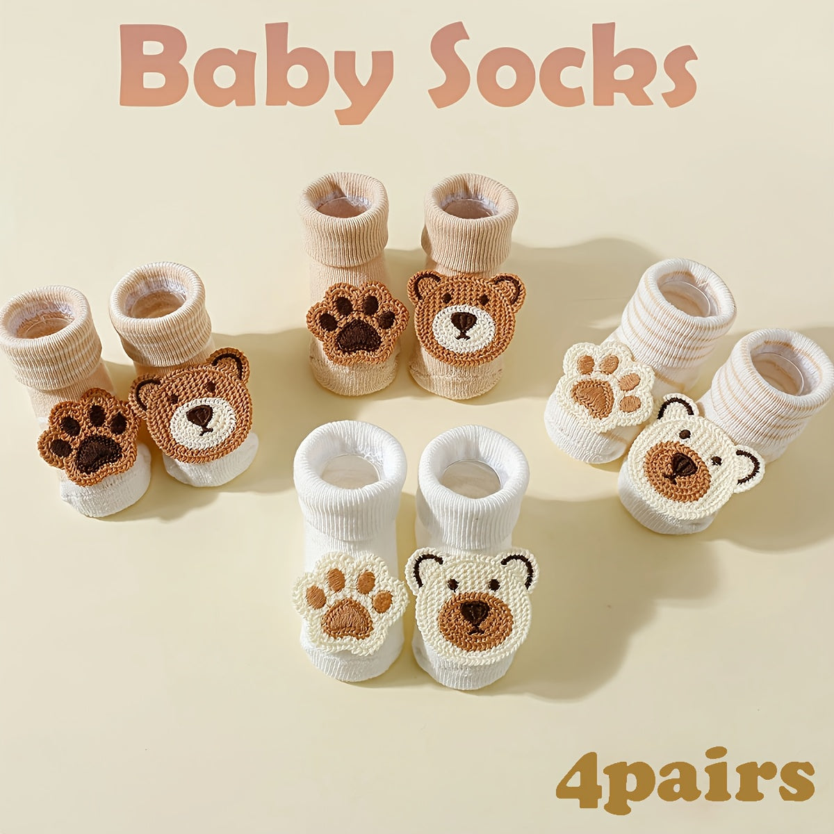 Paires de chaussettes d'intérieur mi-mollet pour enfants — Monptitlou Image
