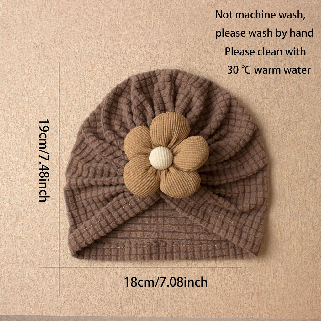 1/2/3 pièces Chapeau Turban à Rayures et Fleurs, Chaud, Confortable, photo 14
