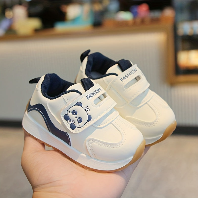 Chaussures premières marches garçons filles 0-1 an fermeture à scratch — Monptitlou