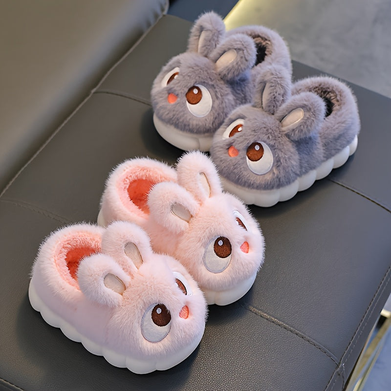 1 Paire de Pantoufles de Lapin en Peluche pour Jeunes — Monptitlou