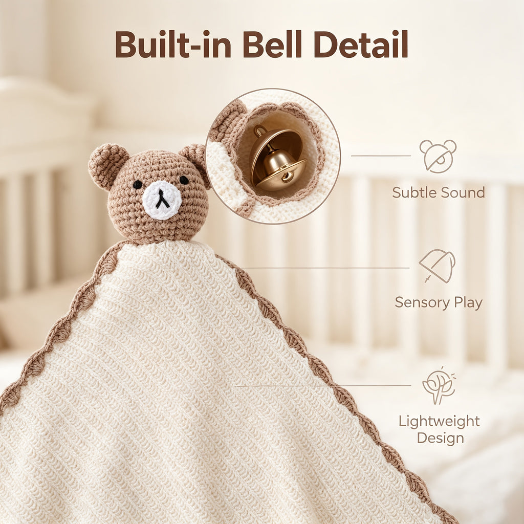 Serviette pour bébé avec motif de dessin animé apaisant — Monptitlou