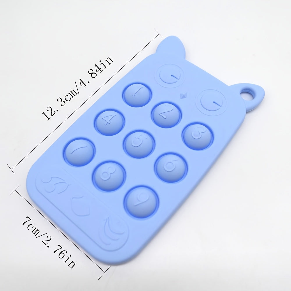 Bébé Silicone Téléphone Anneau de Dentition Jouet Clavier Numérique — Monptitlou