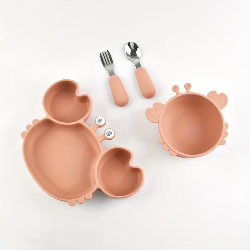 D'ustensiles d'alimentation en silicone pour enfants — Monptitlou