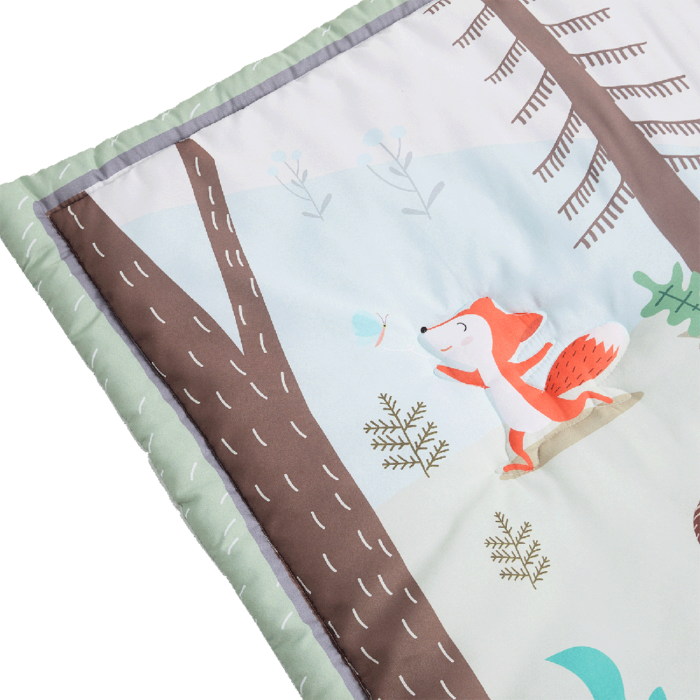 Couette 1 pièce avec imprimé animaux des bois — Monptitlou