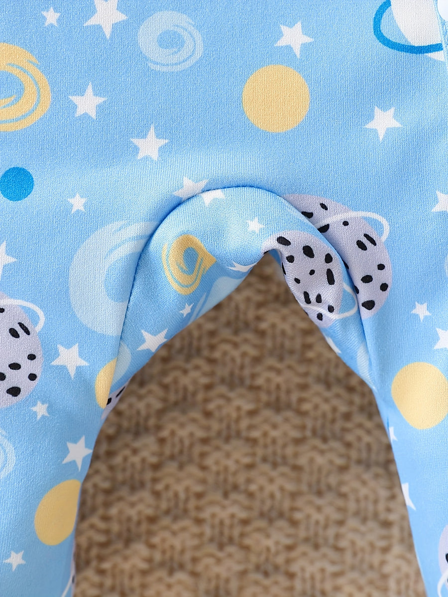Ensemble de trois grenouillères à motifs mignons avec capuche pour bébé — Monptitlou