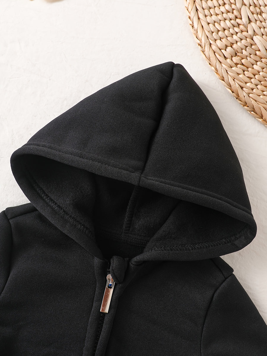 Sweat à capuche unis décontractés pour garçons et filles — Monptitlou