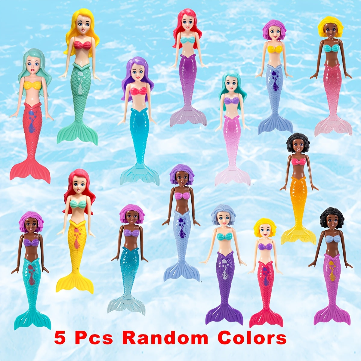 [Jouets Sirène Flottants] 5 Pièces Jouets Sirène — Monptitlou Image