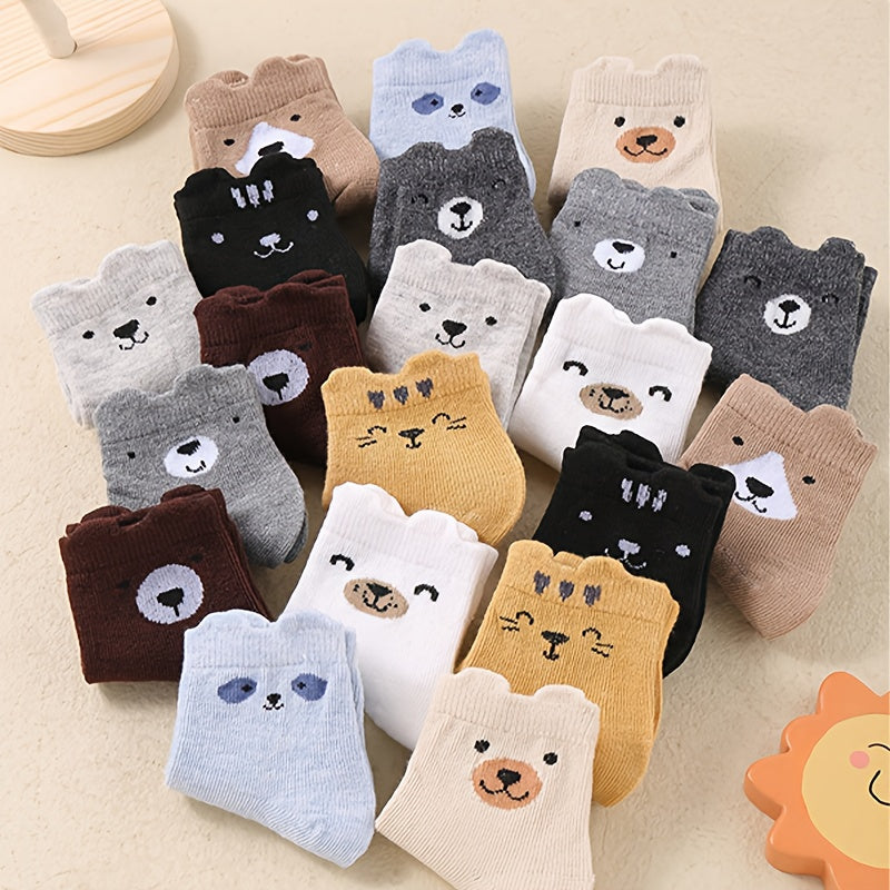 Paires de chaussettes pour bébé, motifs d'ours de dessin animé mignons — Monptitlou