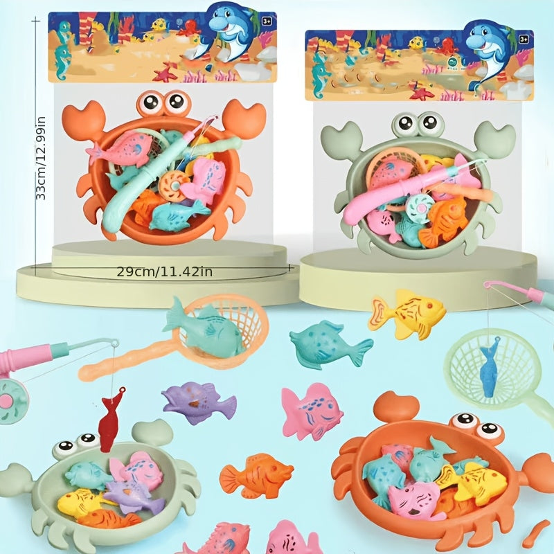 Lot de jouet magnétique de pêche au crabe pour enfants, été — Monptitlou